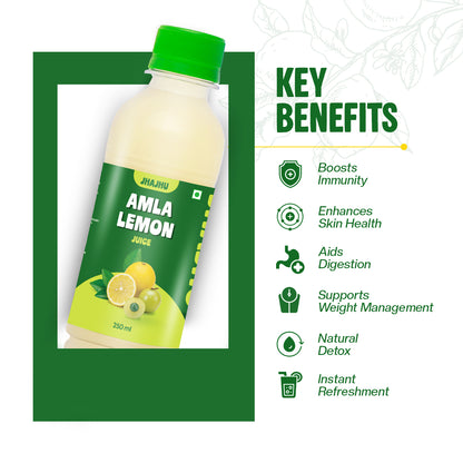 Amla Lemon Juice (Pack of 20, 250ml each)