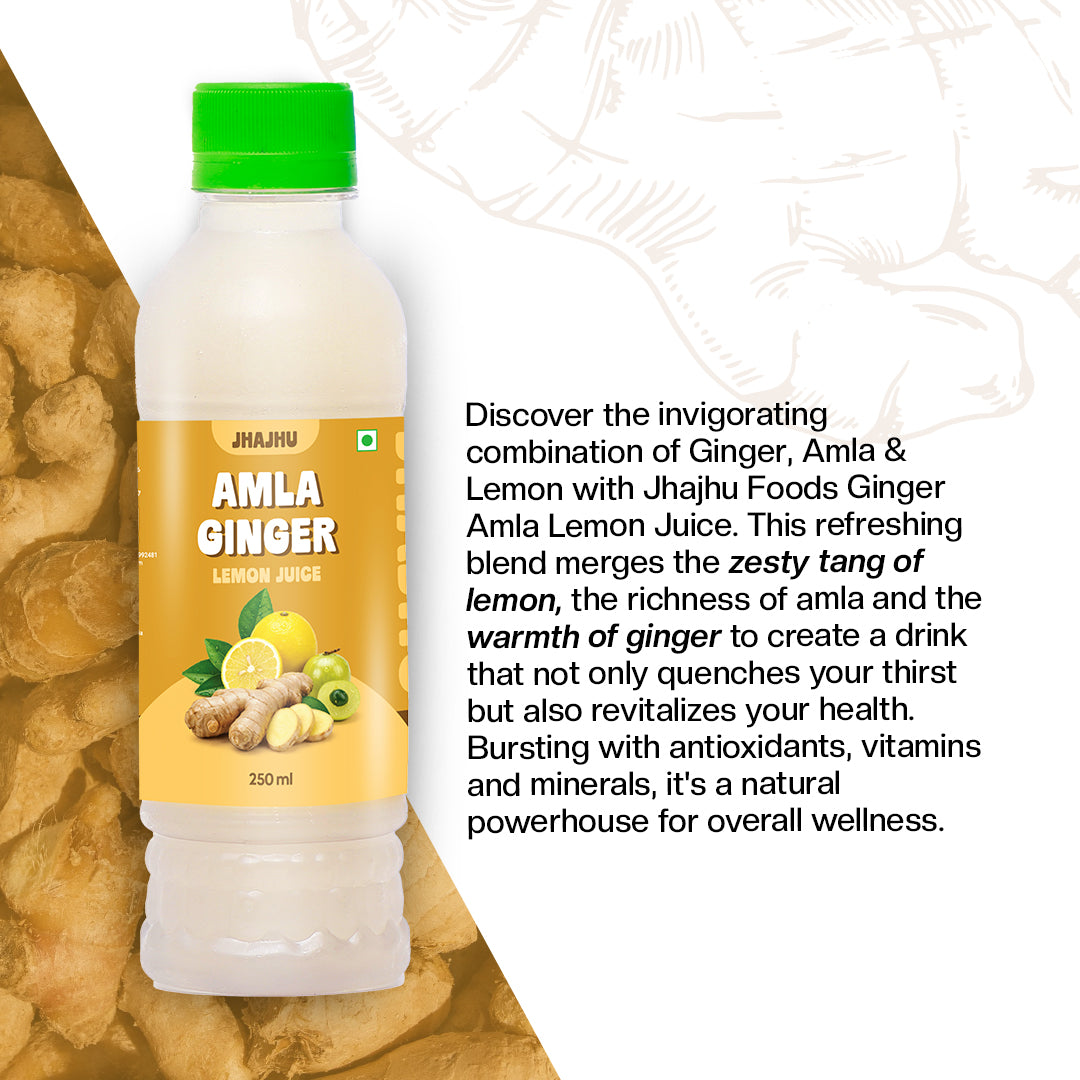 Ginger Amla Lemon Juice (Pack of 20)