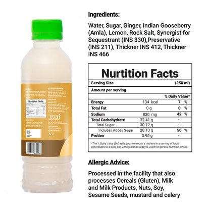 Ginger Amla Lemon Juice (Pack of 20)