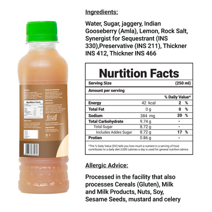 Jaggery Ginger Amla Juice (Pack of 20)