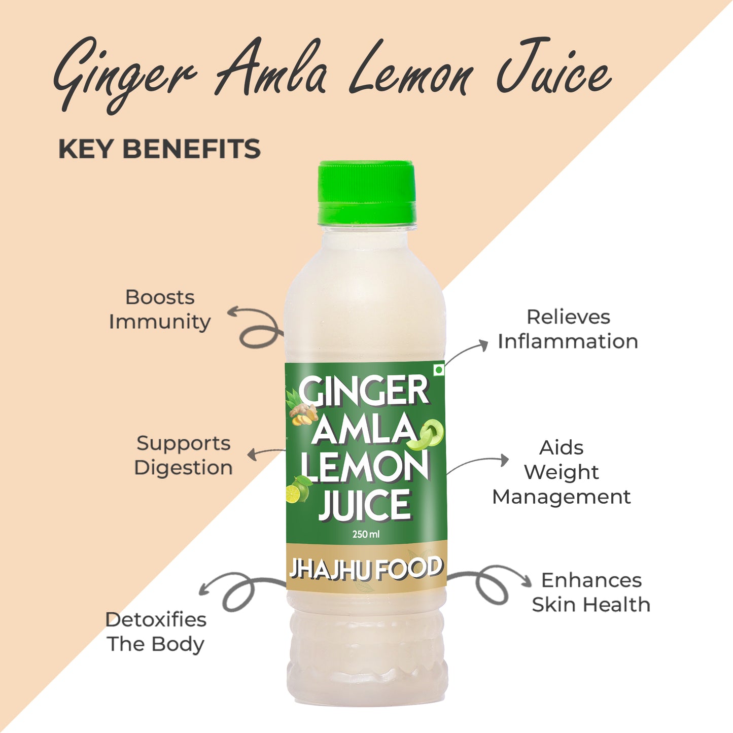 Ginger Amla Lemon Juice (Pack of 20)