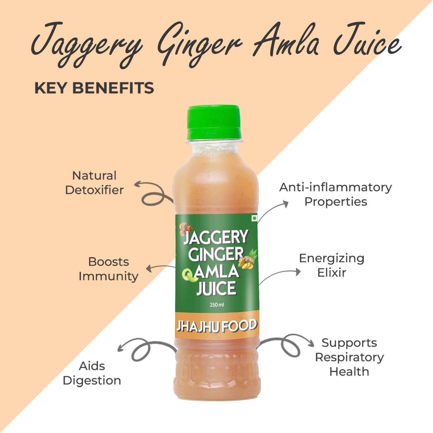 Jaggery Ginger Amla Juice (Pack of 20)